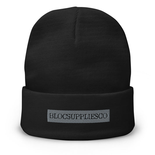 BLOCSUPPLIESCO Embroidered Beanie