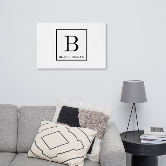 B Logo Canvas