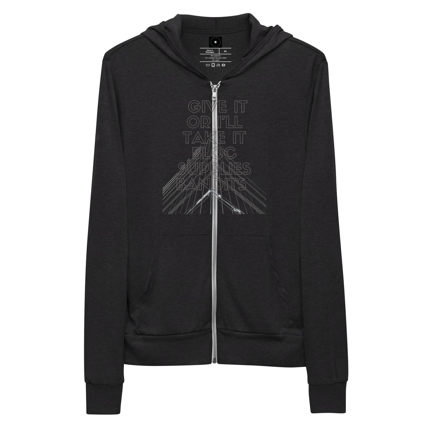 Give. Unisex zip hoodie