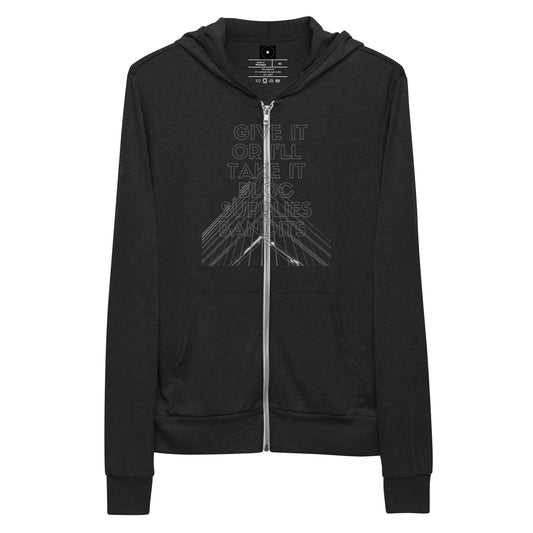 Give. Unisex zip hoodie