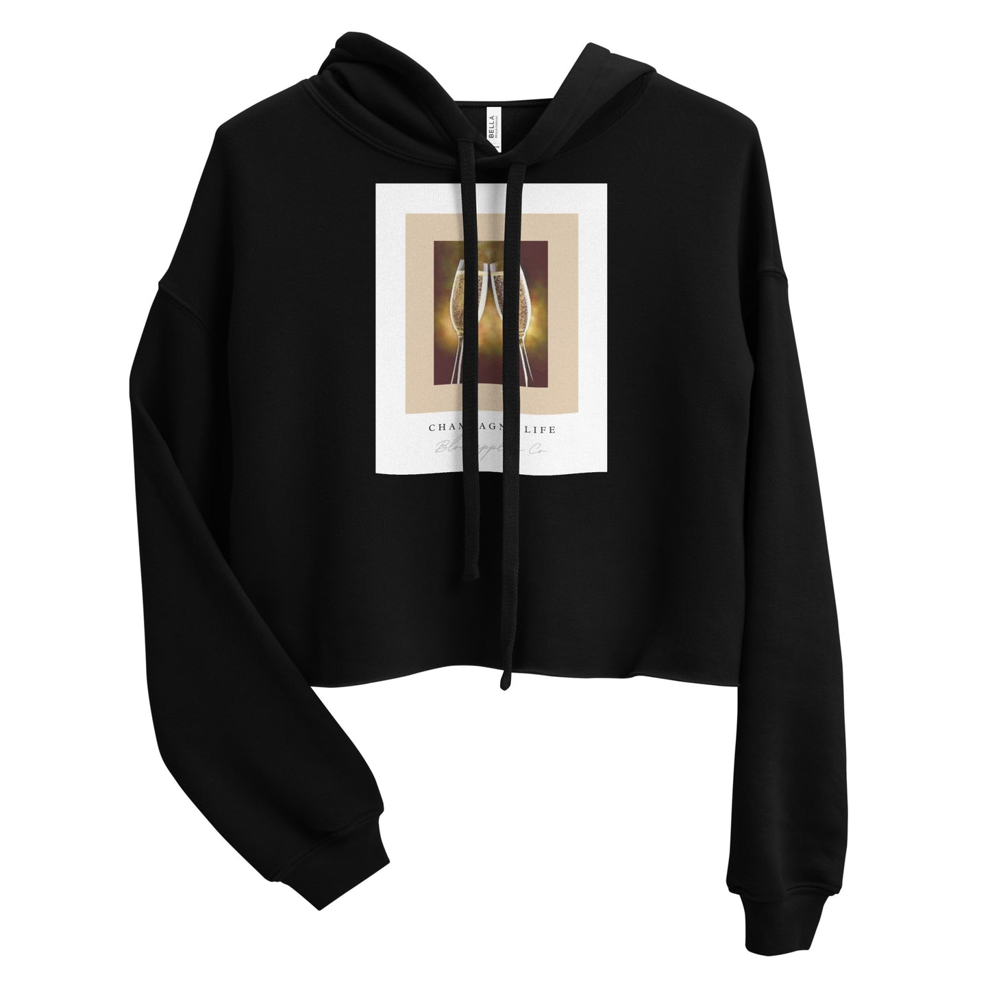 Champagne Life Crop Hoodie